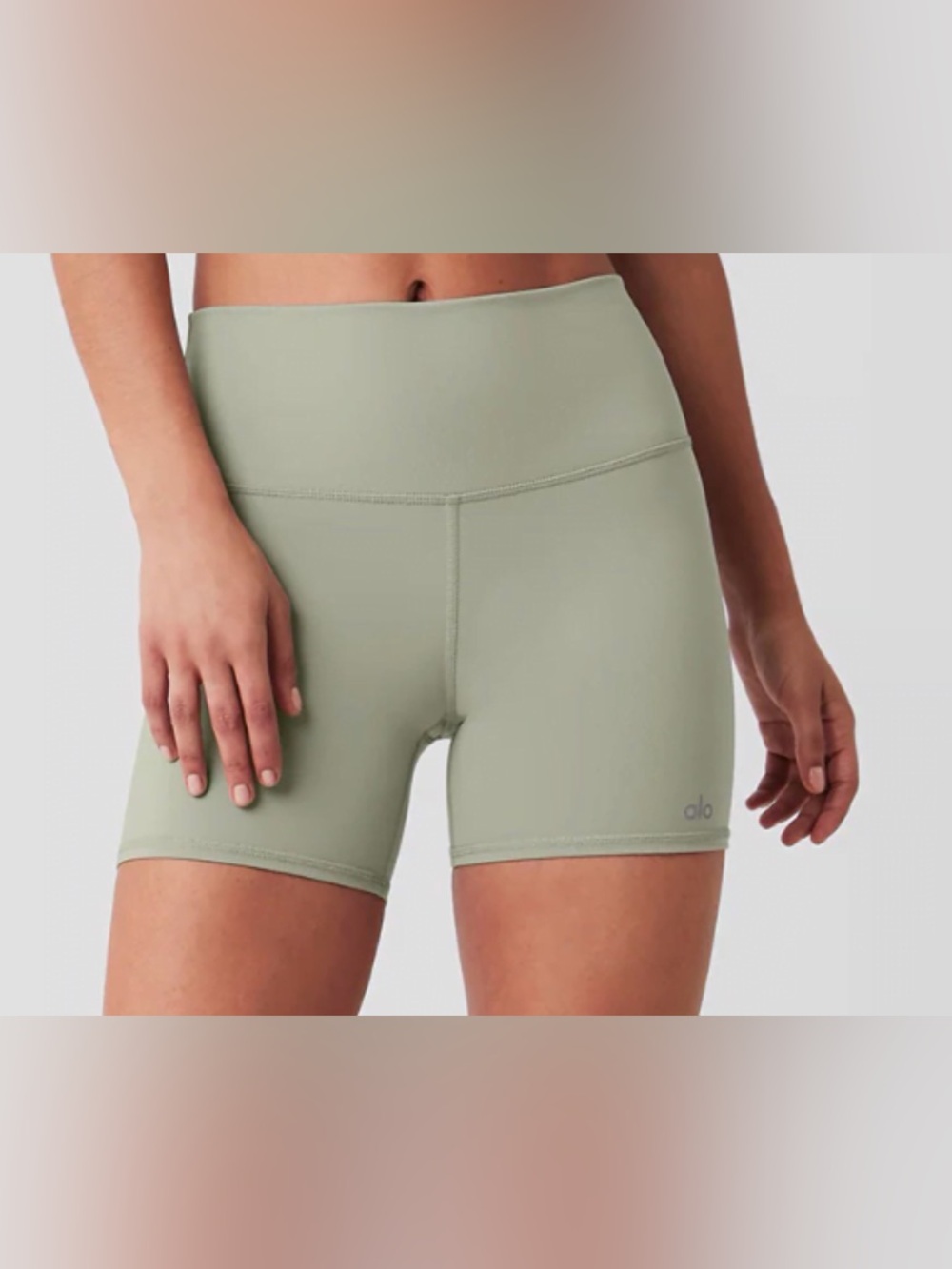 Alo Airbrush High-Waist 5” Biker Short EUC
